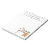 Schoolschool van de leerkracht Nota van Notitieblok (Linkerzijde)