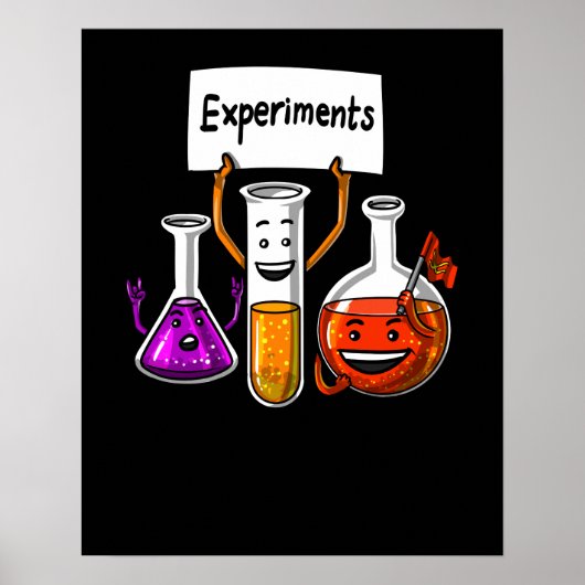 Schoolschool voor chemie en wetenschappen poster (Voorkant)