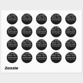 Schoolse sociaal werker Student sociaal werk Gift Ronde Sticker (Vel)