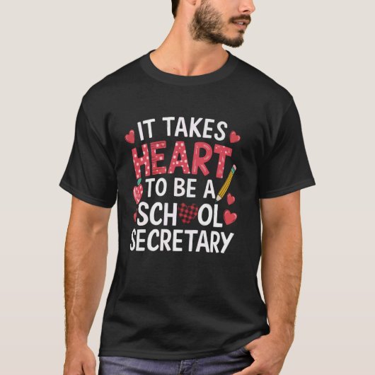 Schoolsecretaresse Back To School-assistent Baan P T-shirt (Voorkant)