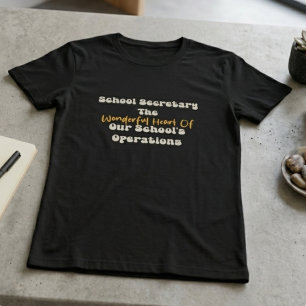 Schoolsecretaresse Hart van de Schoolactiviteiten T-shirt