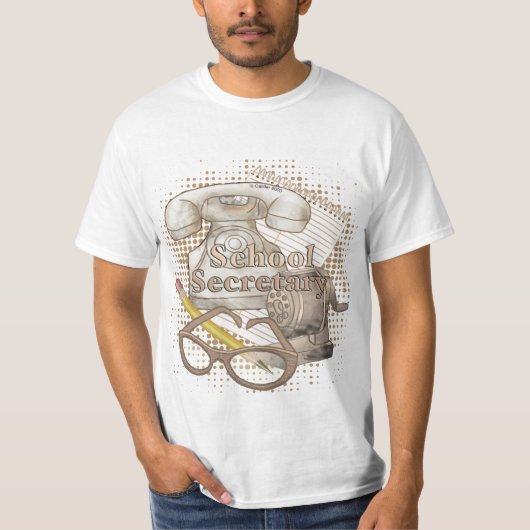 Schoolsecretaresse T-shirt (Voorkant)