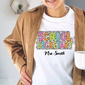 Schoolsecretaris Aangepaste Naam Tshirt