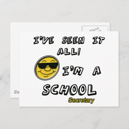 Schoolsecretaris Briefkaart (Voorkant / Achterkant)