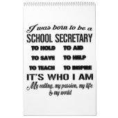 Schoolsecretaris Calendar Funny Gift for Women Man Kalender (Hoes)