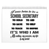 Schoolsecretaris Calendar Funny Gift for Women Man Kalender (Hoes)