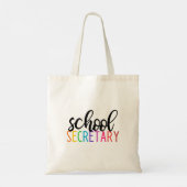 Schoolsecretaris canvas tas (Achterkant)