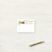 Schoolsecretaris Colorful Sticky Notes (Op bureau)