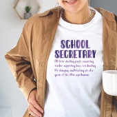 Schoolsecretaris Definitie Tshirt