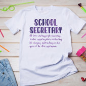 Schoolsecretaris Definitie Tshirt