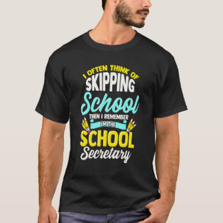Schoolsecretaris Funny-waardering T-shirt