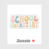 Schoolsecretaris Gift, Secretaris Appreciation Day Sticker (Vel)