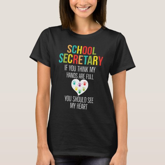 Schoolsecretaris Gift T-Shirt (Voorkant)