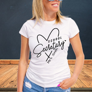 Schoolsecretaris Hart Tshirt