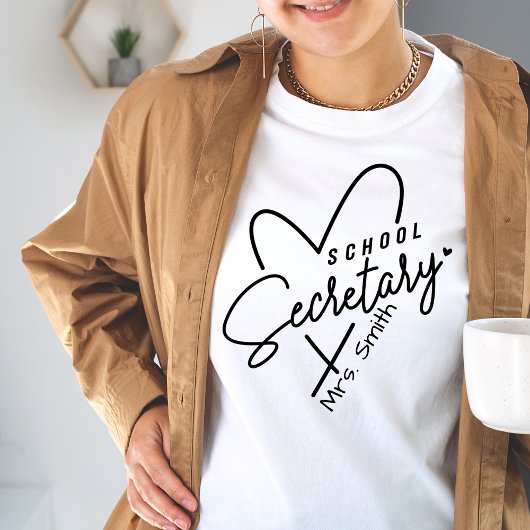 Schoolsecretaris Hart  Tshirt