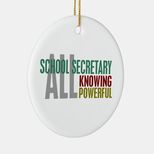 Schoolsecretaris Keramisch Ornament (Rechts)