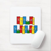 Schoolsecretaris Mousepad Muismat (Met muis)