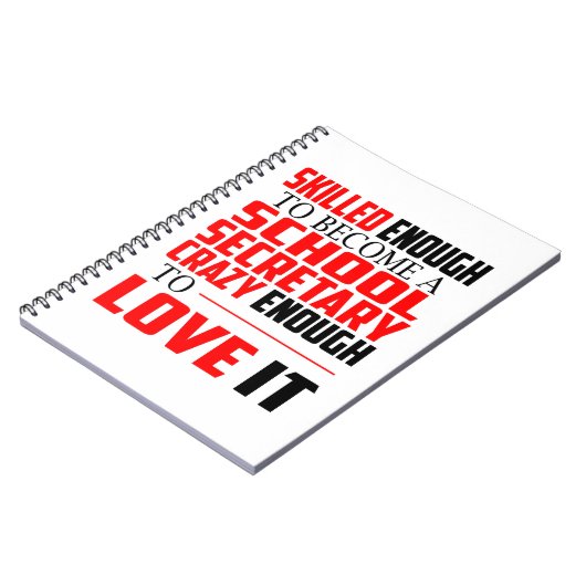 Schoolsecretaris Notitieboek Funny Gifts Women Man (Linkerzijde)