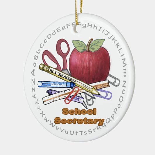 Schoolsecretaris-ornament Keramisch Ornament (Links)