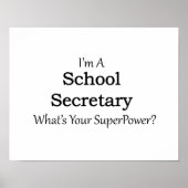 Schoolsecretaris Poster (Voorkant)