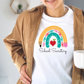 Schoolsecretaris Rainbow Tshirt