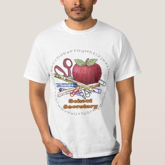 Schoolsecretaris T-Shirt (Voorkant)