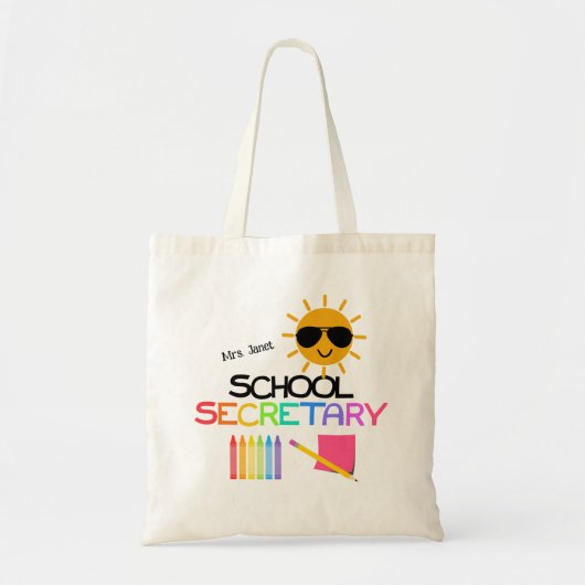 Schoolsecretaris Tote Bag (Voorkant)