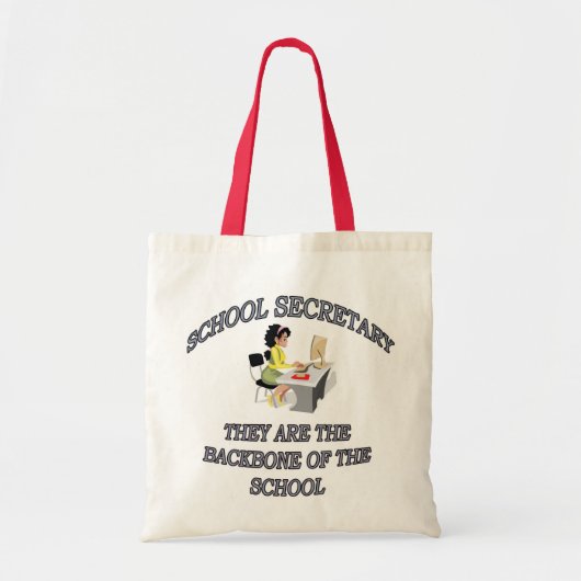 SCHOOLSECRETARIS TOTE BAG (Voorkant)