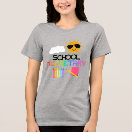 Schoolsecretaris Tri-Blend Shirt