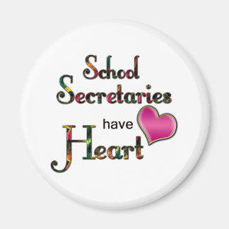 Schoolsecretarissen hebben een hart magneet