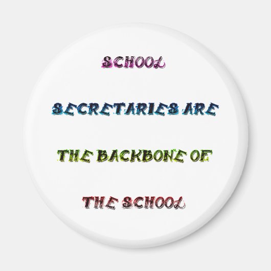 SCHOOLSECRETARISSEN MAGNEET (Voorkant)