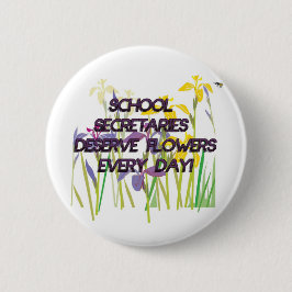 SCHOOLSECRETARISSEN VERDWIJNEN STROMEN RONDE BUTTON 5,7 CM