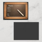 Schoolslet voor Ardoise met Chalk Business C Visitekaartje (Voorkant / Achterkant)