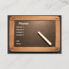 Schoolslet voor Ardoise  met Chalk Business C Visitekaartje