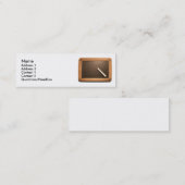 Schoolslet voor Ardoise  met Chalk Mini BC Mini Visitekaartje (Voorkant / Achterkant)