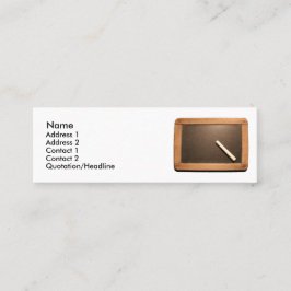 Schoolslet voor Ardoise  met Chalk Mini BC Visitekaartje