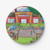 Schoolspeelplaats Papieren Bordje (Voorkant)