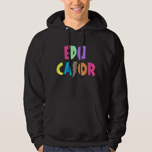 Schoolstaf voor kleurrijke verlichting Bolt Hoodie (Voorkant)