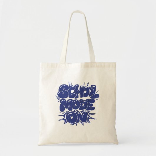 Schoolstand aan tote bag (Voorkant)