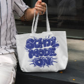 Schoolstand aan tote bag