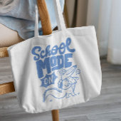 Schoolstand op krokodil tote bag