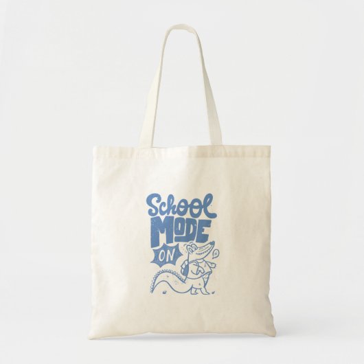 Schoolstand op krokodil tote bag (Voorkant)