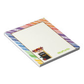 Schoolstenen. Meisje met alkboard Terug naar schoo Notitieblok (Schuin)