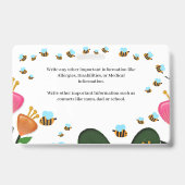 Schoolstudent Kind Foto Naam ID Kaart Aangepast Badge (Achterkant)