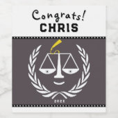 Schoolstudieobject Gift Wijn Etiket (Enkel label)