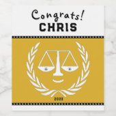 Schoolstudieobject Gift Wijn Etiket (Enkel label)