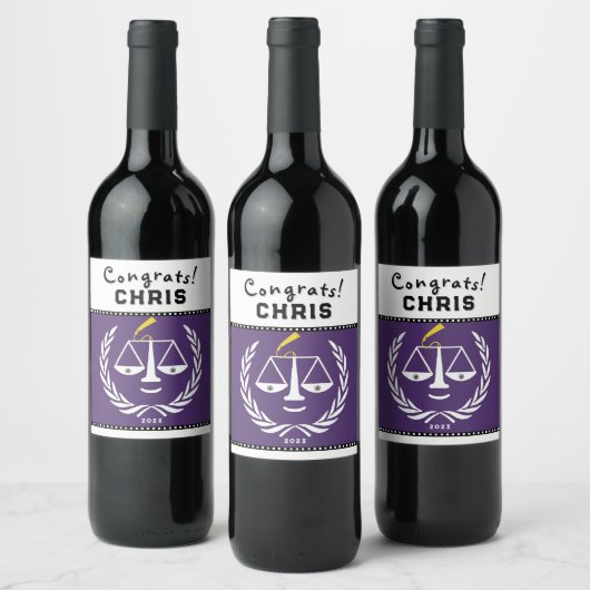 Schoolstudieobject Gift Wijn Etiket (Flessen)