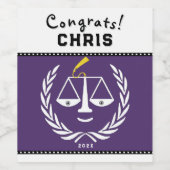 Schoolstudieobject Gift Wijn Etiket (Enkel label)