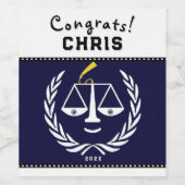 Schoolstudieobject Gift Wijn Etiket (Enkel label)