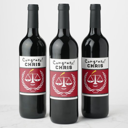 Schoolstudieobject Gift Wijn Etiket (Flessen)